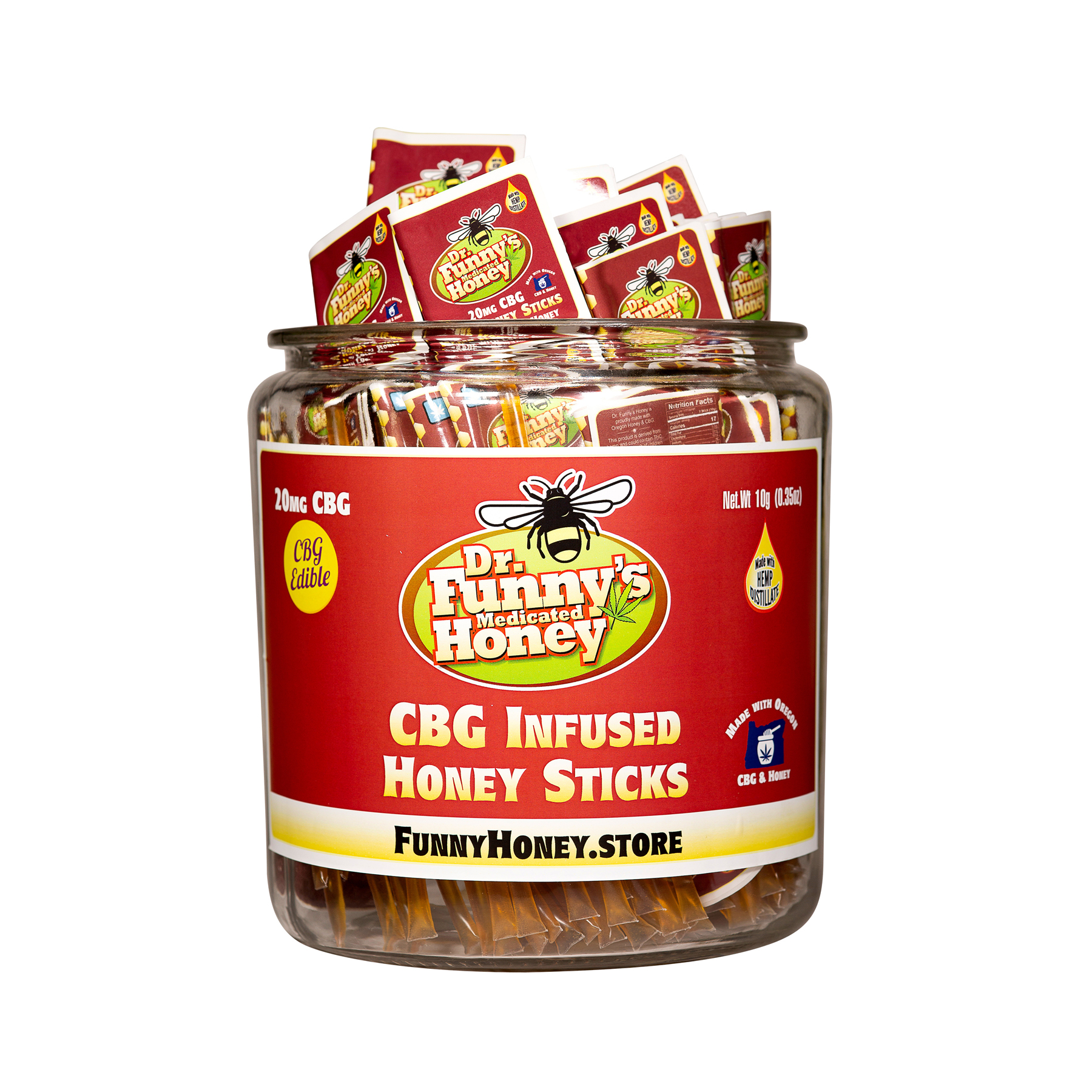 Dr-Funny-Honey---OpenMarket---CBG---Honey-Stick-20mg-Jar
